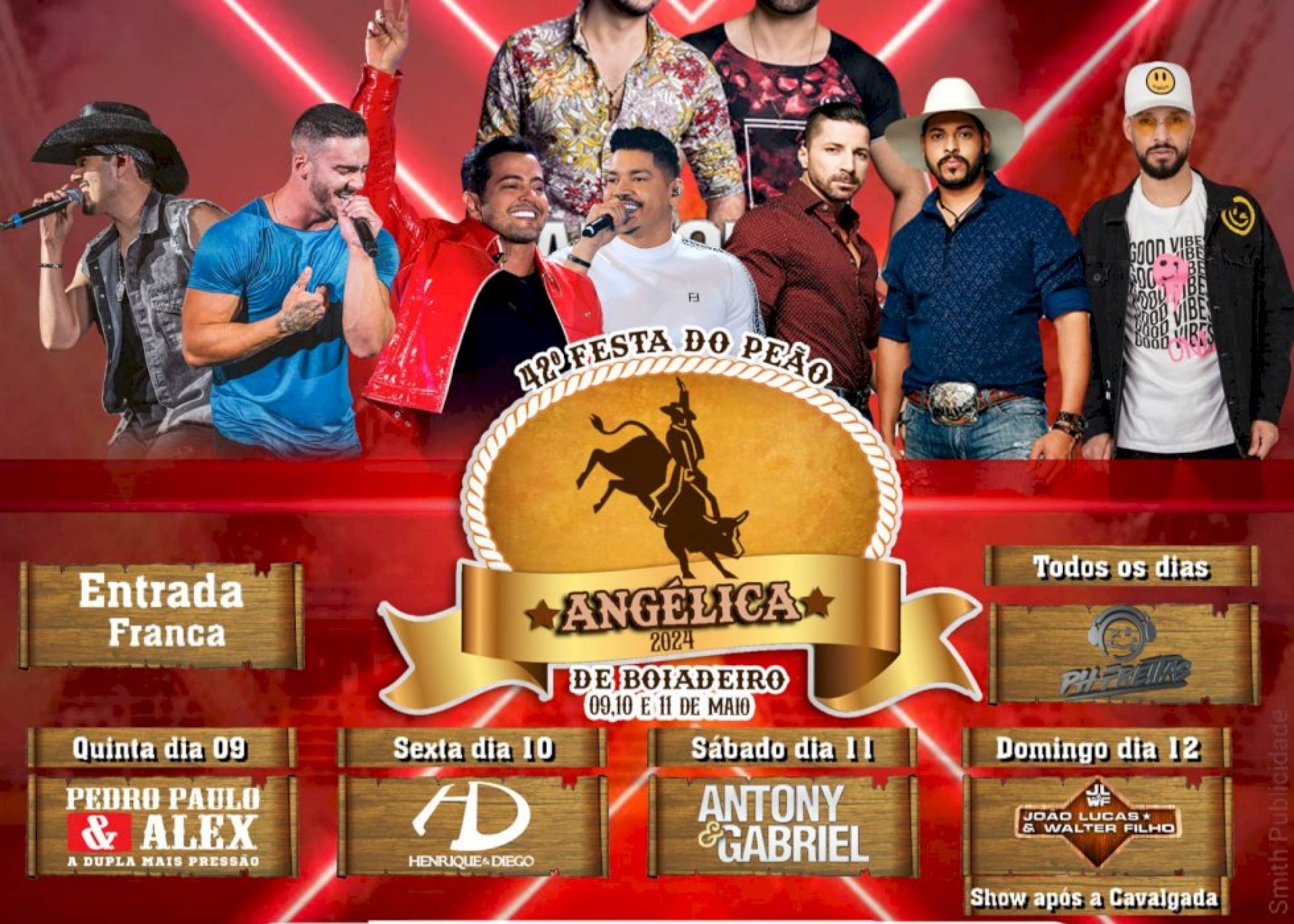 Festa do Peão de Boiadeiro de Angélica será de 09 a 11 de maio, cavalgada será no dia 12.