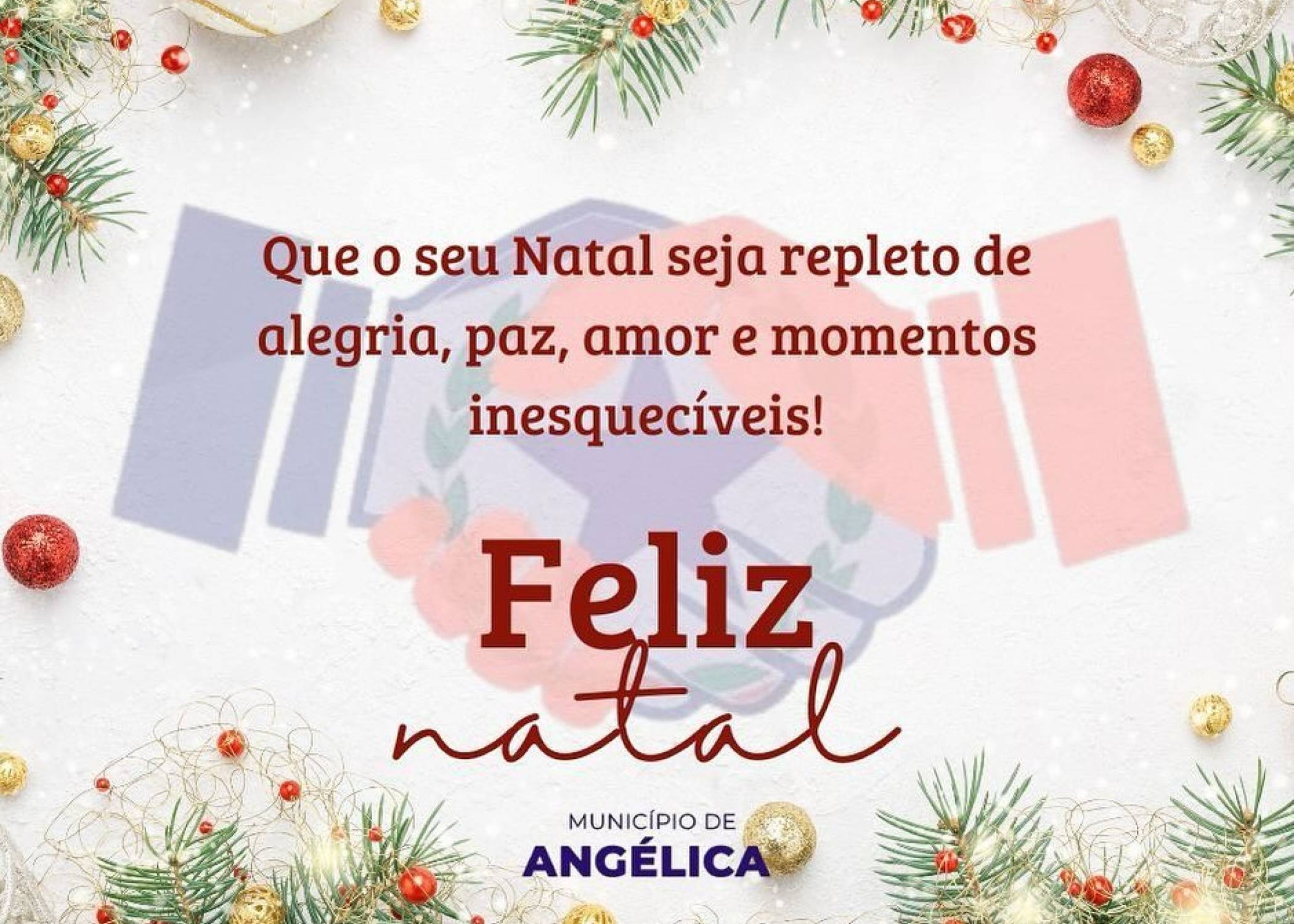 Um Feliz Natal para toda população de Angélica🎄🎄🎅🏻